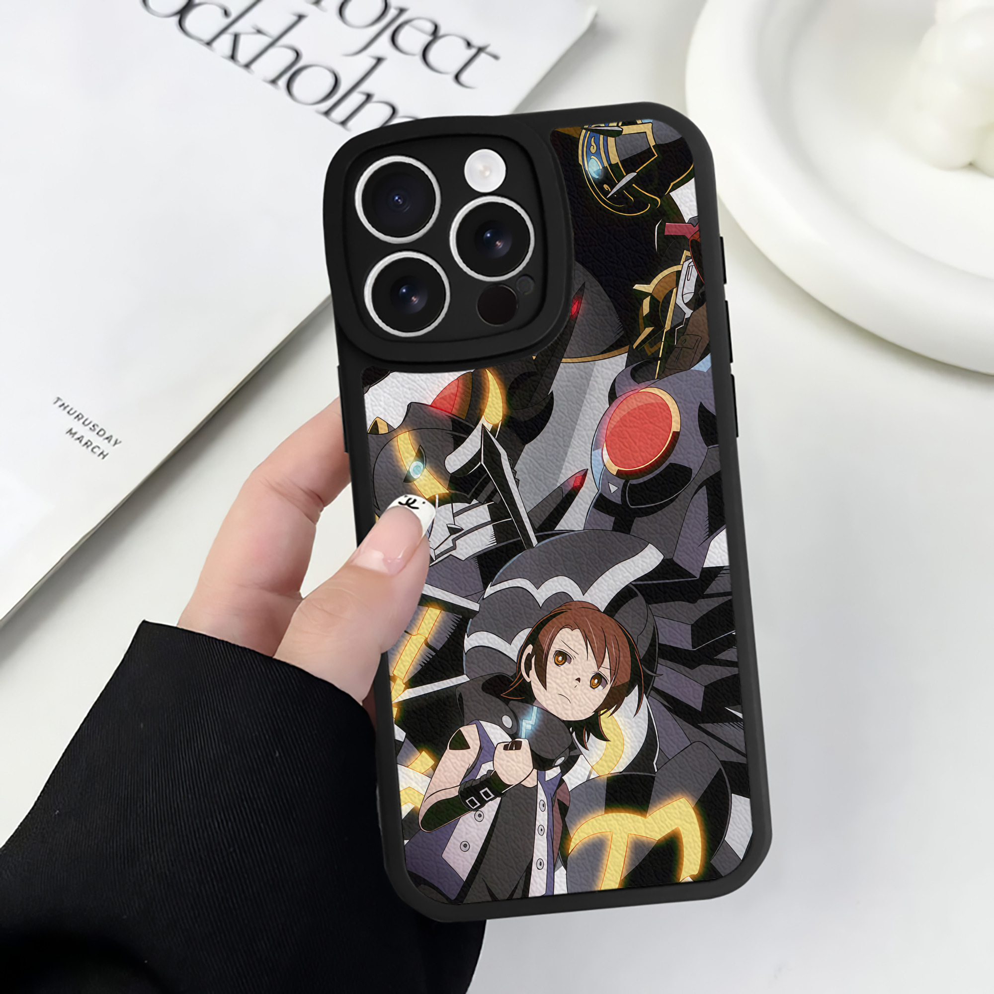 （画像用） Digimon デジタルモンスター/デジモン 【iPhone 16シリーズ対応】シリコンスマホケース（レザー調） 材質：シリコン
